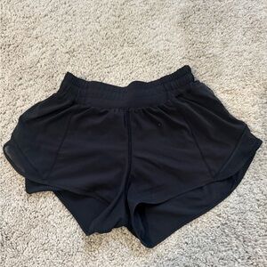 Lululemon Black Hotty Hot Shorts